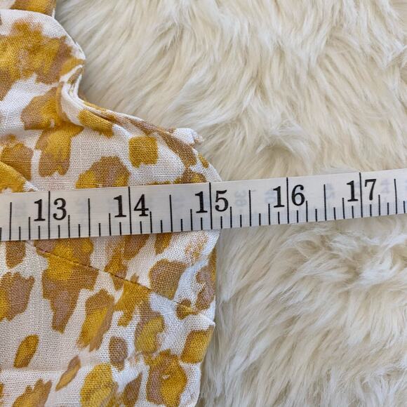 Marlowe Sirena Leopard Buttoned Romper Small - Picture 6 of 8